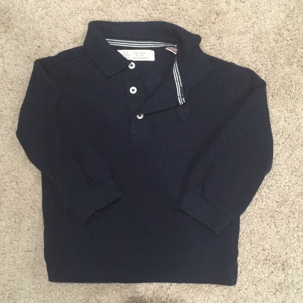 Zara Baby Boy 18/24M Long Sleeve Polo